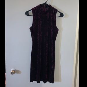 Crushed velvet dress